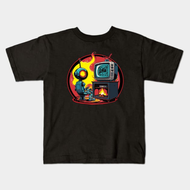 Falsified Flak Kids T-Shirt by SCRAN Art